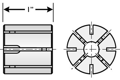 #200 Sure-Grip® Expanding Collet Decimal Round